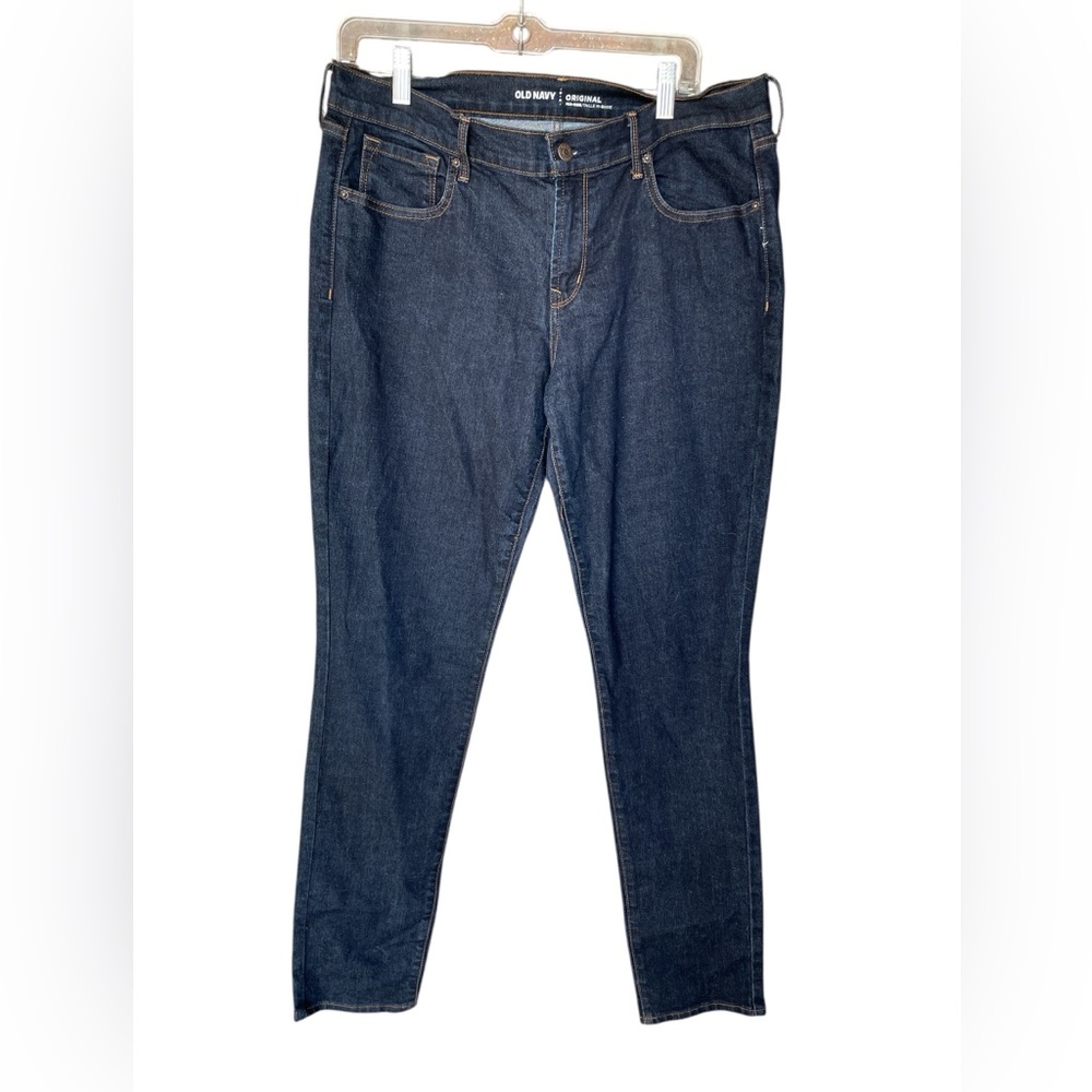 Old Navy Dark Blue Women's Mid-Rise Jeans 12 Tall